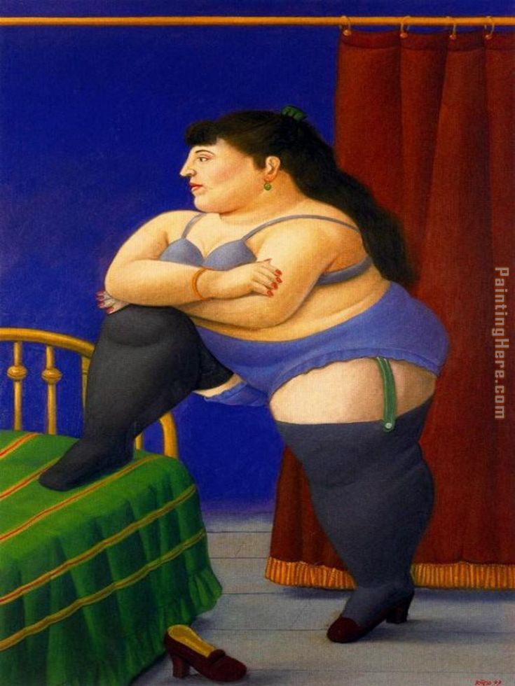 La recomara painting - Fernando Botero La recomara art painting